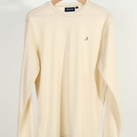 Cream Plain T-shirt