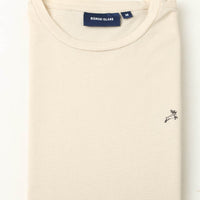 Cream Plain T-shirt