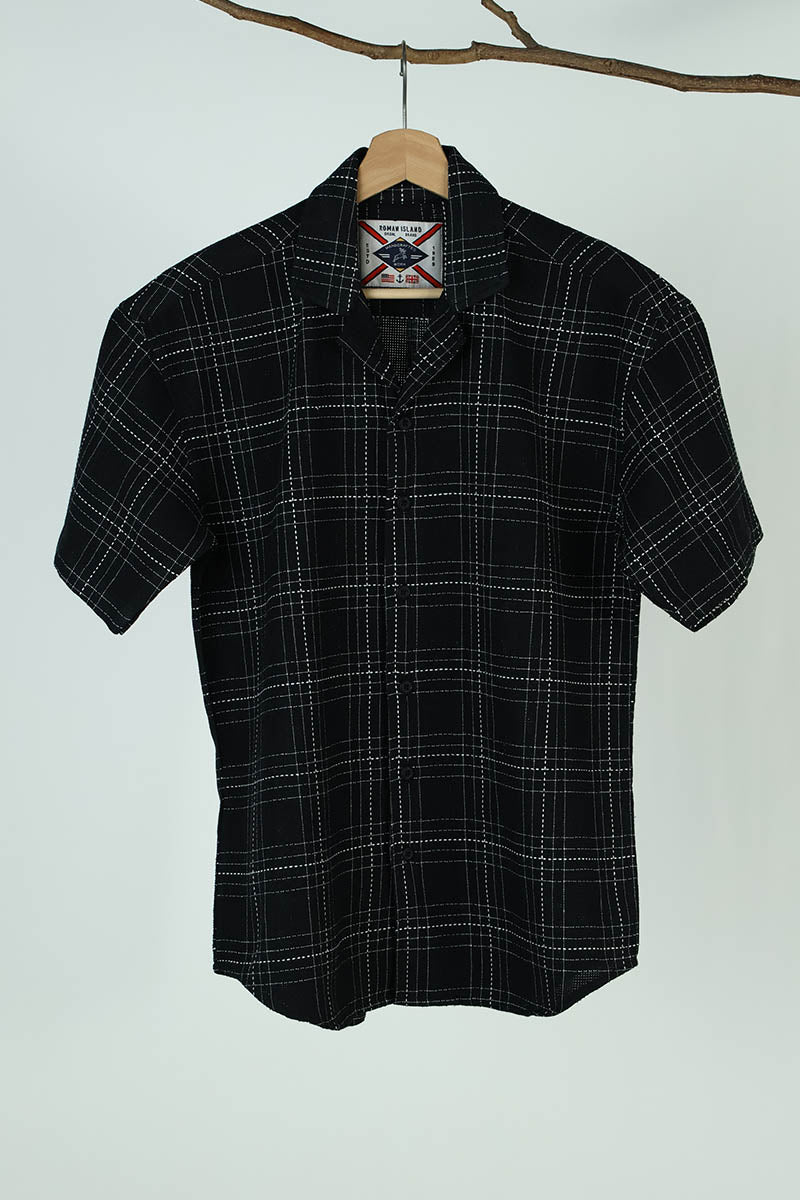 Over Size Black  Stripes  Shirt