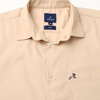 Cream Plain Shirt