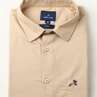 Cream Plain Shirt