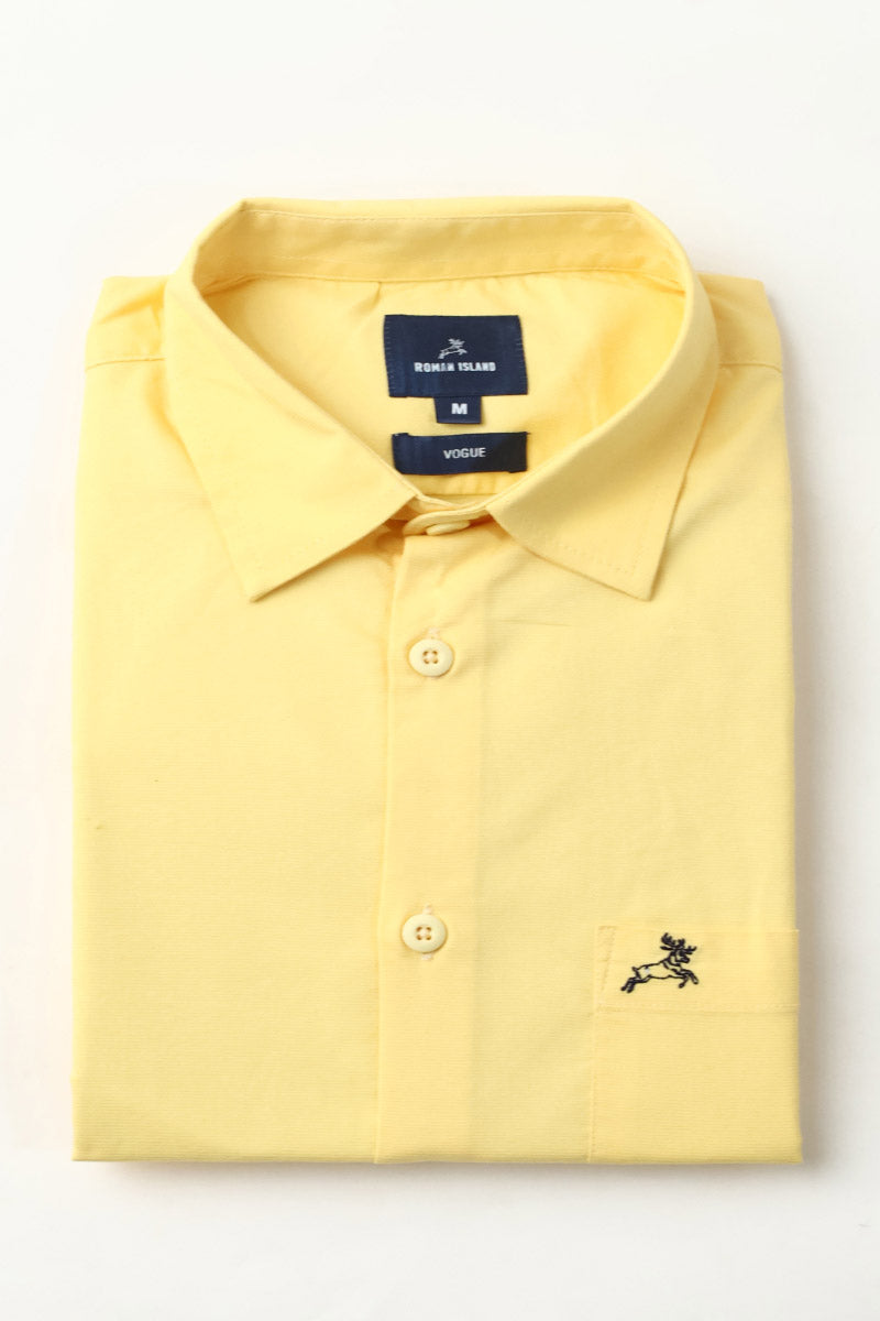 Yellow Plain Shirt