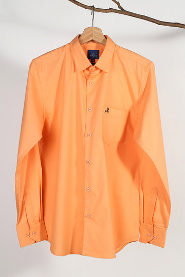 Orange Plain Shirt