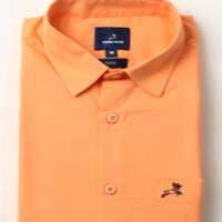 Orange Plain Shirt