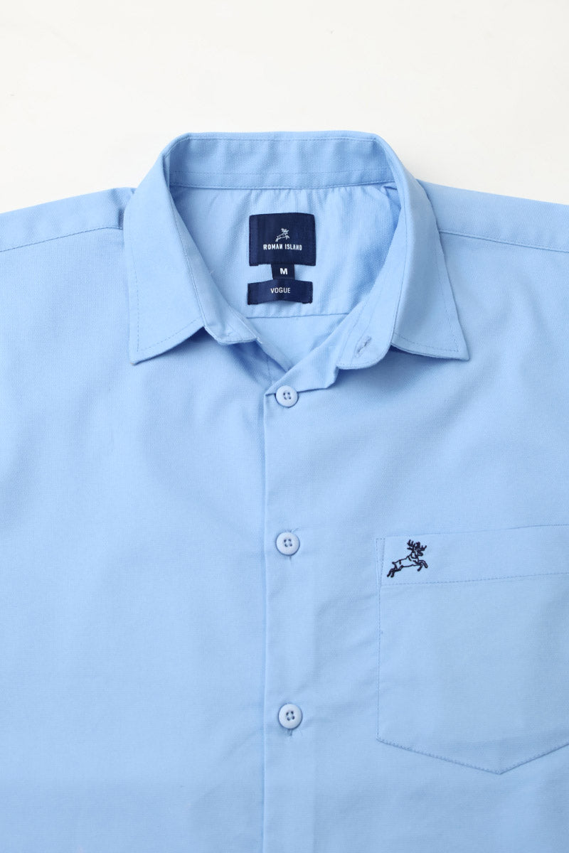 SkyBlue Plain Shirt