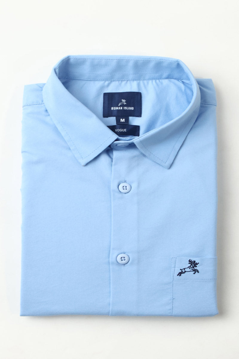 SkyBlue Plain Shirt