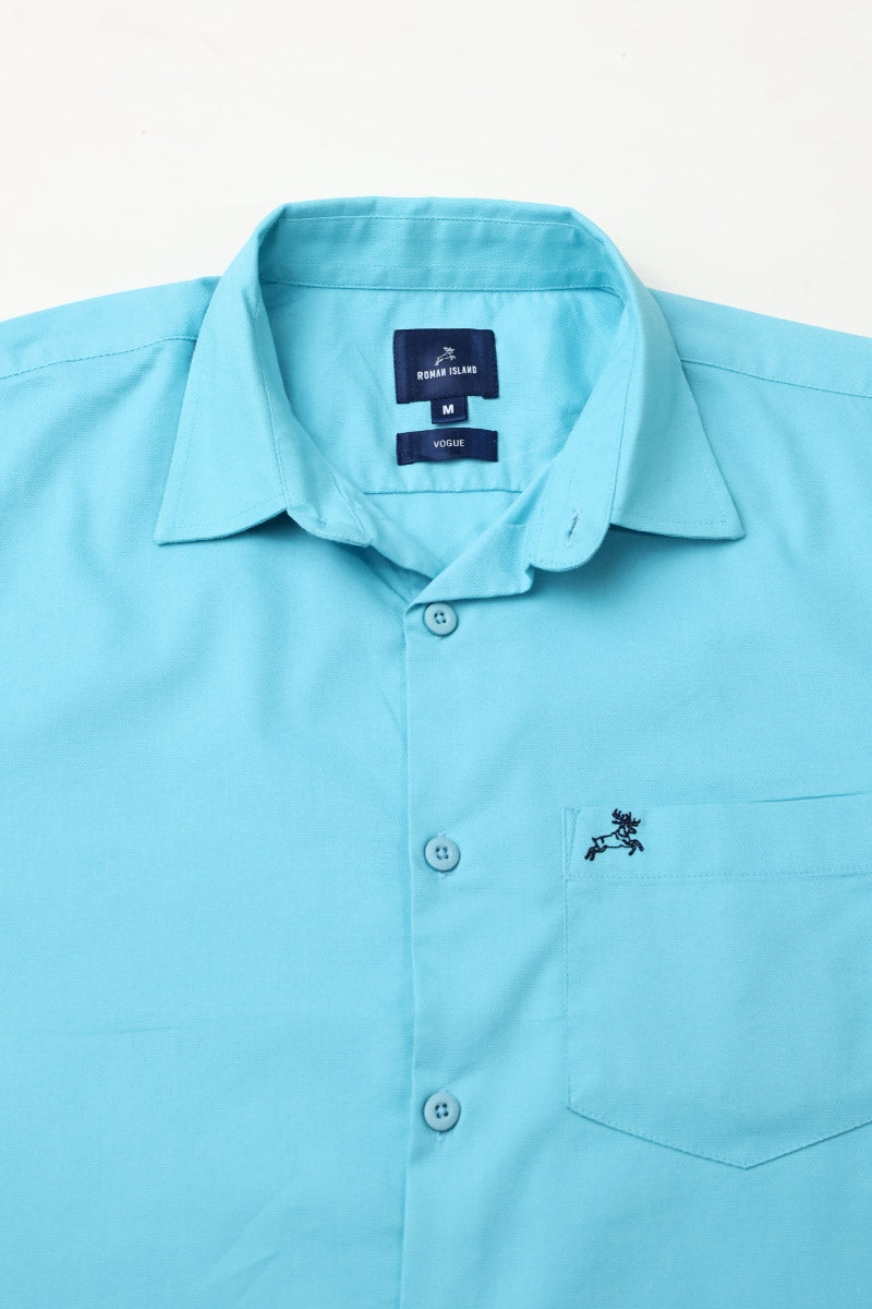 Blue Plain Shirt