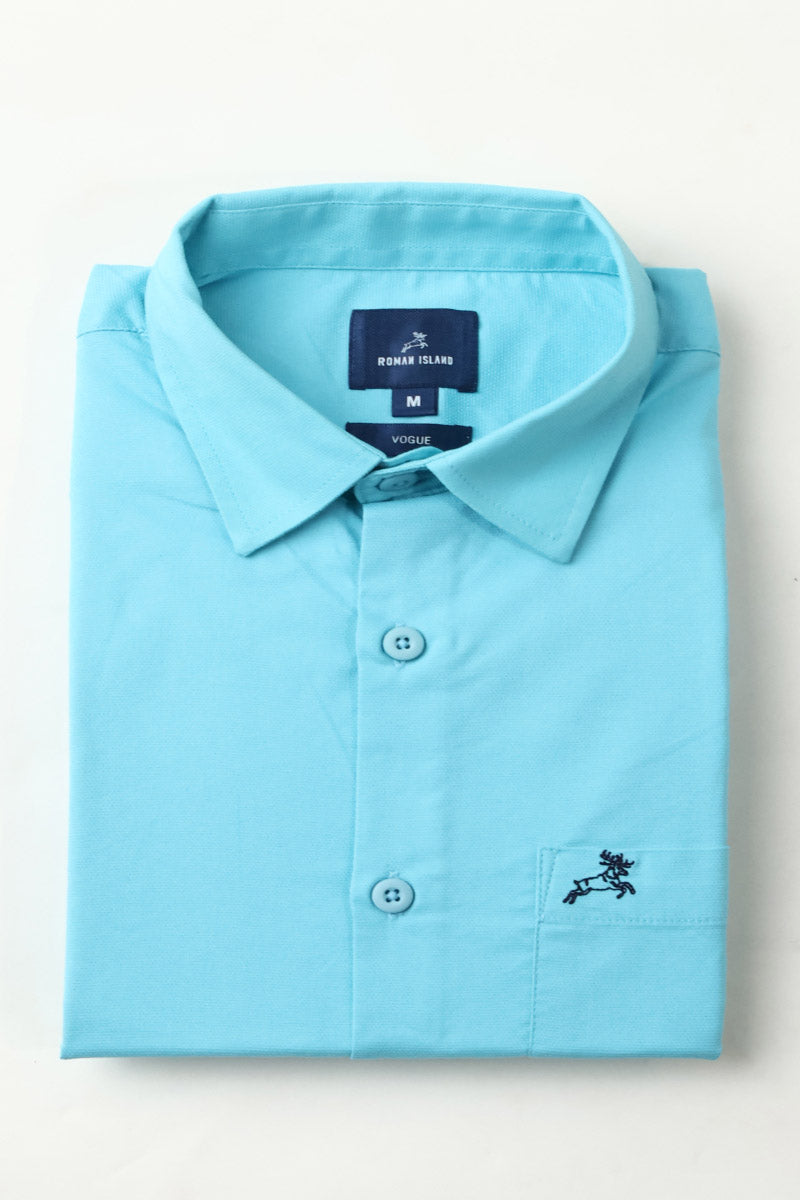 Blue Plain Shirt