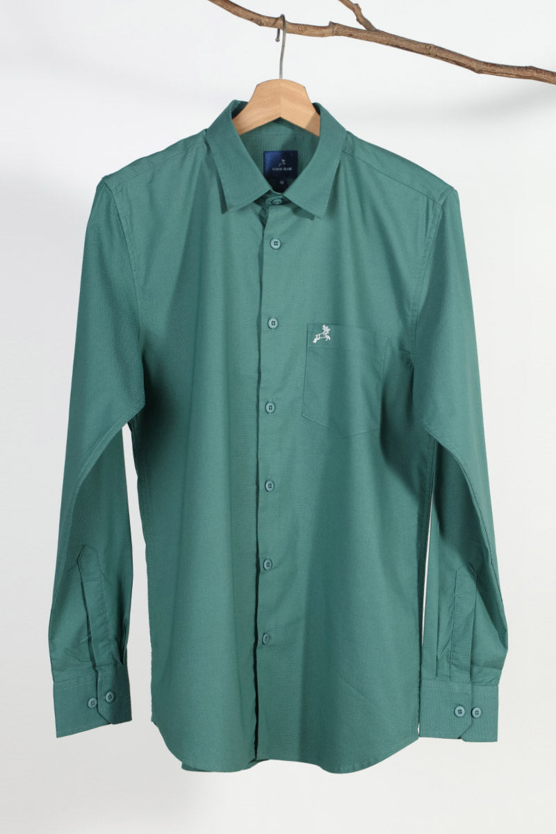 Green Plain Shirt