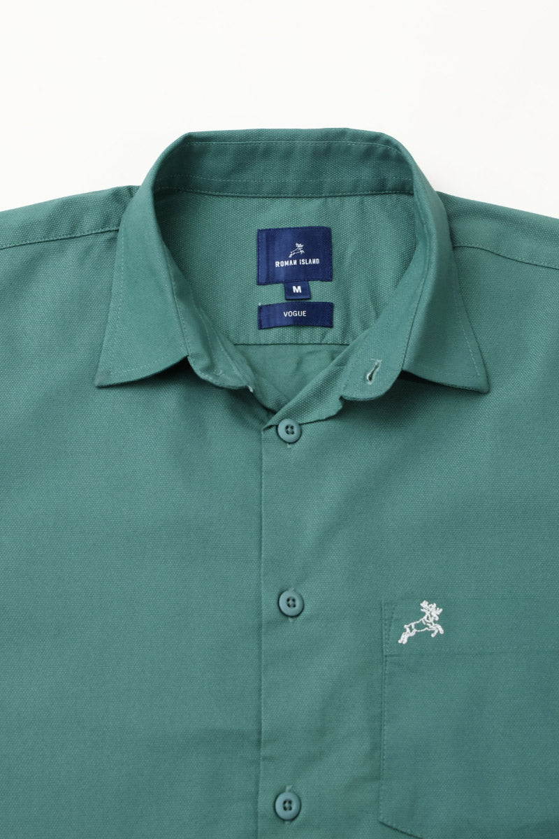 Green Plain Shirt