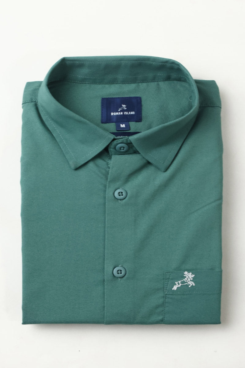 Green Plain Shirt