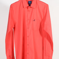 Orange Plain Shirt