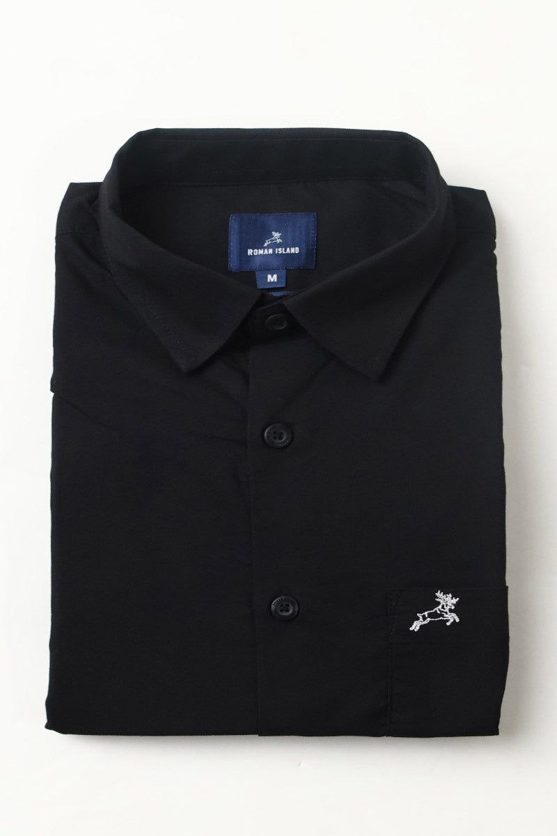 Black  Plain Shirt