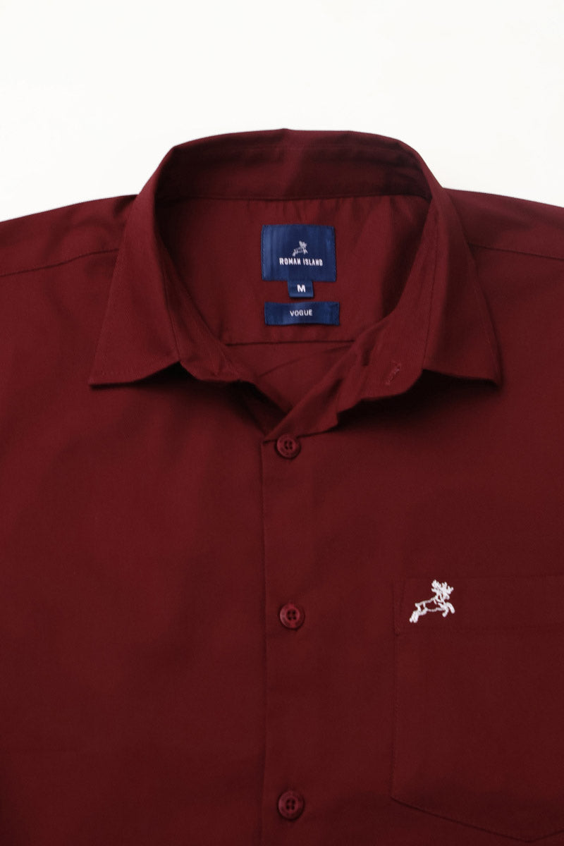 Red Plain Shirt