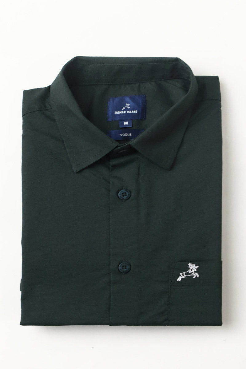 Green Plain Shirt