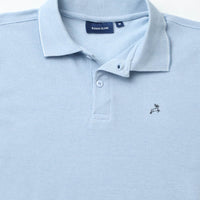 Skyblue Plain Pique Polo T-Shirt