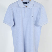 Skyblue Plain Pique Polo T-Shirt