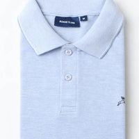 Skyblue Plain Pique Polo T-Shirt