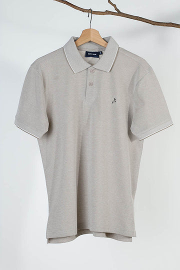 Ash Plain Pique Polo T-Shirt