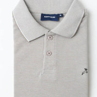 Ash Plain Pique Polo T-Shirt