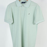 Green Plain Pique Polo T-Shirt