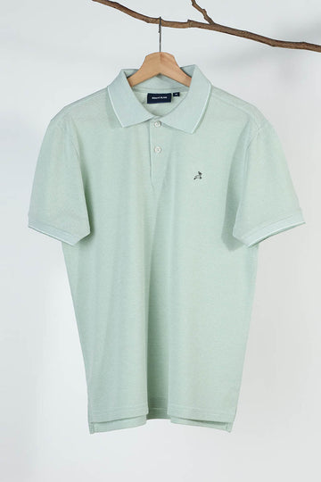 Green Plain Pique Polo T-Shirt