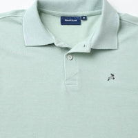 Green Plain Pique Polo T-Shirt