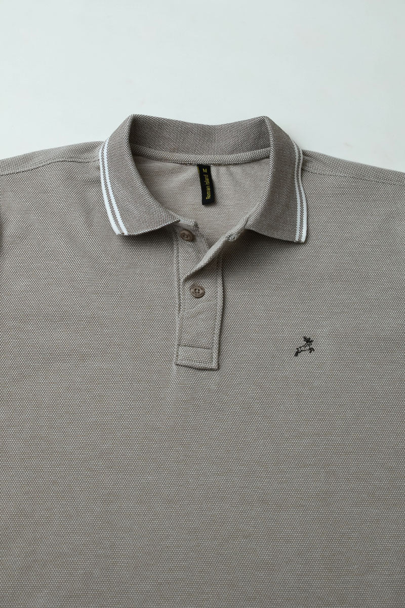 Ash Plain Polo T-shirt