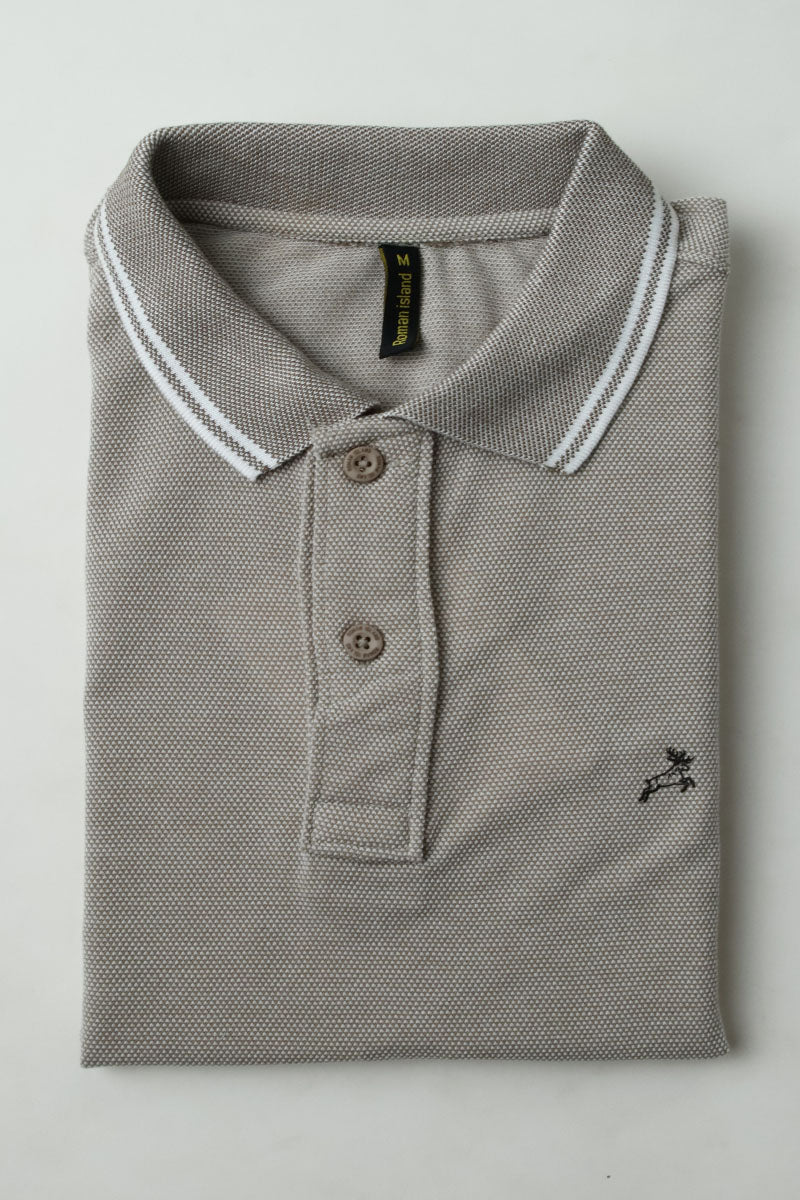 Ash Plain Polo T-shirt